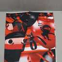 Mocsicka Ninja Birthday Backdrop - Red & Black Ninja Warrior Themed Party Supplies with Happy Birthday Banner (6x4ft)