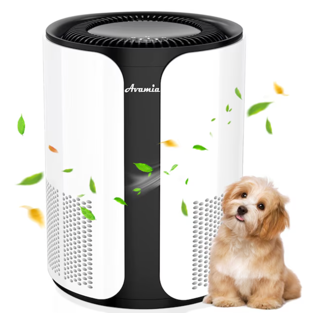 Avamia Air Purifier for Large Rooms up to 1100 Sq Ft H14 HEPA Filter Air Purifier for Bedroom and Pets with 360 degree Air Intake Portable Compact Air Cleaner for Dust Smoke Pet Hair and Dander