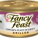 Purina Fancy Feast Grilled Wet Cat Food Chicken Feast in Wet Cat Food Gravy - (Pack of 24) 3 oz. Cans