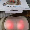 Homedics Shiatsu Back Massager with Heat, 3D Deep Tissue Massage Pillow for Neck & Shoulders, Electric Kneading Lumbar Massager Cushion for Upper & Lower Back Pain Relief, Portable Home Office Travel (1 Count (Pack of 1), Brown)