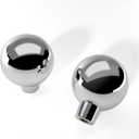 Banqin 30 Pack Drawer knobs Chrome Cabinet Knobs Closet Door Knob Polished Nickel Kitchen Knob for Cabinets Large Round Ball Hardware Single Hole