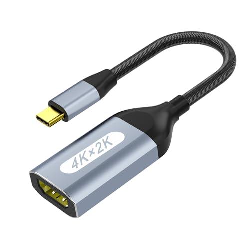 AUKOKIOULA USB C to HDMI Adapter (4K@60Hz), USB Type-C to HDMI Female Adapter [Thunderbolt 3/4 Compatible], Compatible with iPhone 15/15Pro/15ProMax, MacBook Pro, Air, iPad Pro, Pixelbook, XPS, etc