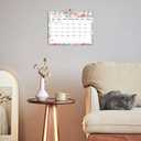 4 x Ymumuda Wall Calendar 2026-2027,11"14", 18 Months from JAN. 2026 to JUN. 2027, Hanging Calendar Spiral Binding, Unique Monthly Calendar for Easy PlanningPerfect for School Office Work Schedule (Pink Floral)