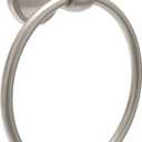 Delta Faucet Becker (1-Pack) Hand Towel Holder, SpotShield Brushed Nickel, Ring for Bathroom or Kitchen Sink, Wall Mounted BCK46-DN