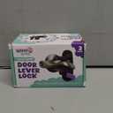 Door Lever Lock (2 Pack) Prevents Toddlers from Opening Doors. 3.25" L * 1.5" W * 4.5" H Easy One Hand Operation for Adults. Durable ABS with 3M Adhesive Backing. Simple Install, Black