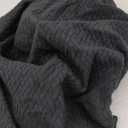 Smiry Waterproof Couch Cushion Covers, Stretch Jacquard Thick Sofa Cushion Covers, Washable Seat Slipcover Elastic Furniture Protector for Pets, Kid (3PC, Black)