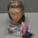 28Inch Mannequin Head with 80% Real Human Hair - Doll Head for Hair Styling Braiding Curling,Cosmetology Mannequin Head with hair with Table Clamp Hair Styling Set (Blonde) (27B#)