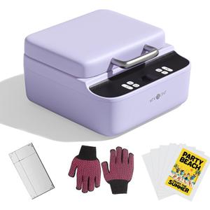 HTVRONT Phone Case Heat Press Machine - Vacuum Heat Press Machine for Phone Cases- Sublimation Press for Custom Phone Case, Badges, Coasters, Includes Film & Fixture (Compatible with Android)