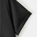 Verdusa Men's Vintage Graphic Tees Summer Streetwear Drop Shoulder T Shirts (Black, S)