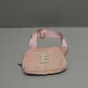 Gitus Belt Bag Fanny Pack Crossbody Bags with Initial Letter Patch Cute Stuff Birthday Gifts for Teenager Girls Trendy Preppy Stuff for Teen Girls Cool Stuff for Teens (Light Pink-E)