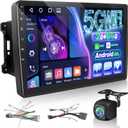 EKAT Car Radio Stereo for Jeep Wrangler JK 2007-2018 Compass Grand Cherokee Dodge Ram with Carplay/Android Auto Upgrade 2GB+64GB