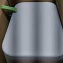 TIPGO Bathroom Trash Can with Lid, 4 Gallon / 15 Liter Small Garbage Can, Press Top Bin, Plastic Wastebasket with Pop-Up Lid for Bedroom, Living Room, Office (White)