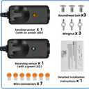 Upgrade 41A5034 Garage Door Safety Sensor Replacement for Chamberlain LiftMaster Craftsman Openers Made After 1997, Replace G801CB-P, 801CB, 2610459, 0410136, No Bracket