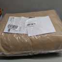 ULTCOVER Square Patio Heavy Duty Table Cover - 600D Tough Canvas Waterproof Outdoor Dining Table and Chairs General Purpose Furniture Cover 94 inch (Brown)