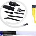 ECOMAID 1-1/4inch & 1-3/8'' Vacuum Attachments Mini Micro Tool Attachment 9 Piece Set