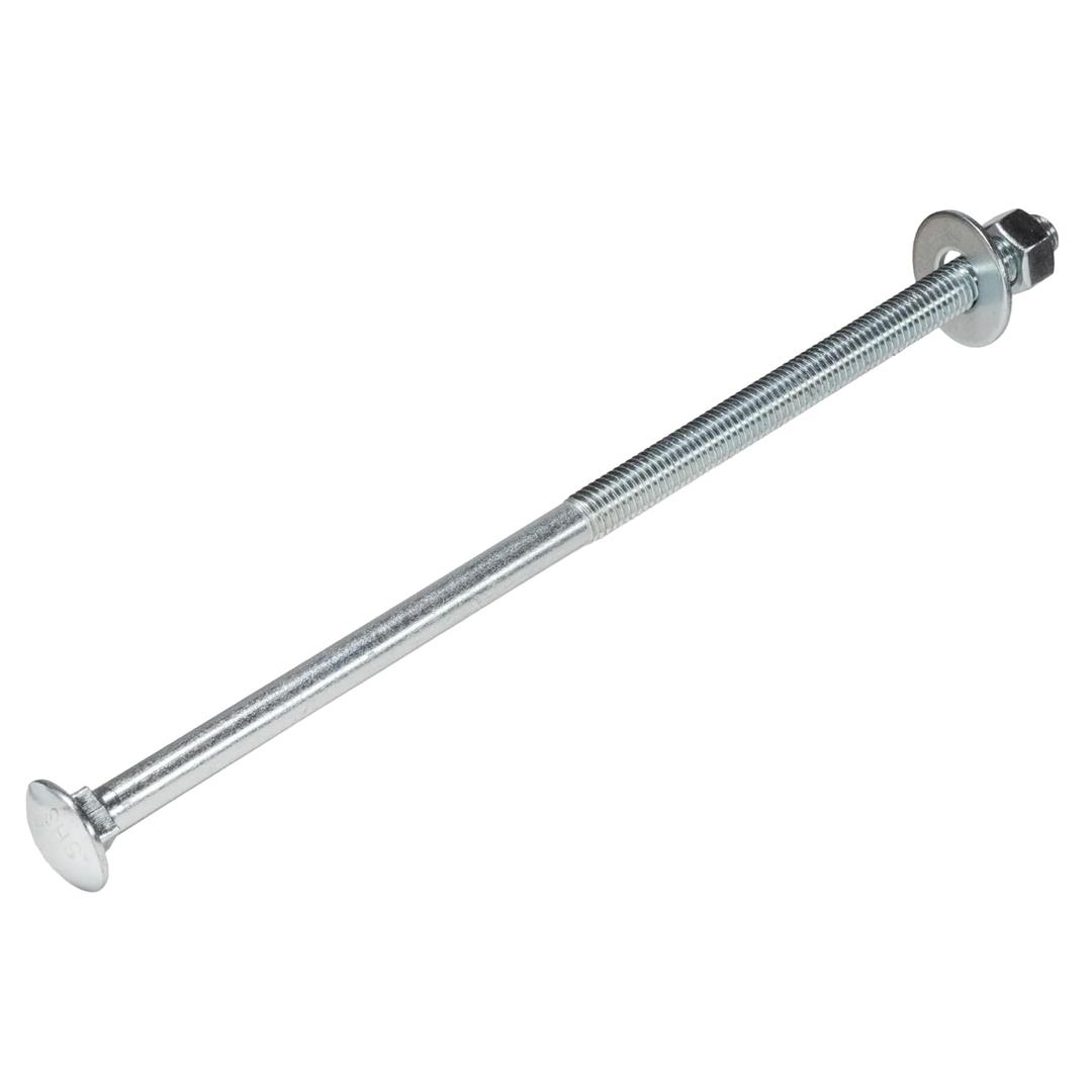 1/2" x 12" (25 Pack) Zinc Carriage Bolt Kit, Grade 307A by Makers Bolt