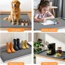 Jin&Bao Waterproof Under Sink Mat 34" x 22", Thick Silicone Mat Cabinet Protector for Kitchen and Bathroom, Shelf Liner, Home Organizer and Storage, Multipurpose Tray for Gadgets and Essentials