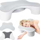 Side Sleeper Pillows with Arm Holes- Memory Foam Shoulder Pillow for Side Sleepers Neck Support & Rotator Cuff Pain Relief, 2PCS Pillowcase, Ergonomic Knee, Leg, Arm Pillow for Adults (Light Grey)