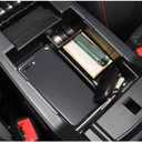 AOMSAZTO Console Organizer Tray for 2011-2019 Ford Explorer Deep Armrest Storage Box with Coin Holder for Ford Explorer Black