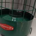 Kingsyard Upgraded Squirrel Proof Caged Bird Feeder for Outdoor Hanging - Additional Storage Tube Bird Feeder with 4 Feeding Ports & Perches, Easy to Clean & Refill. Green