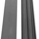 Randall Manufacturing 1/4" Plastic Sliding Door Track (Black, 4 FT Long)