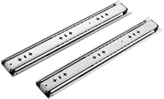 KINGO Heavy Duty Drawer Slides One Pair of 36 Inch Ball Bearing 250 LB Capacity,Industrial Full Extension Cabinet Drawer Slides,Slide Rails in 16'',18'',20'',22'',36'' Lengths