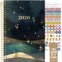 bloom daily planners 2026 Planner (January - December) Calendar Year Organizer - 5.5 x 8.25 - Weekly & Monthly Agenda Book with Stickers & Bookmark - Celestial Skies