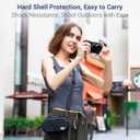 JJC Portable Carrying Case Pouch for Canon PowerShot V1 G7X III II, Sony ZV-1F ZV-1 II ZV1 RX100 VII, Olympus TG-7 TG-6 TG-5, GoPro Hero DJI Osmo Action Cameras, Travel Protective Bag with Neck Strap
