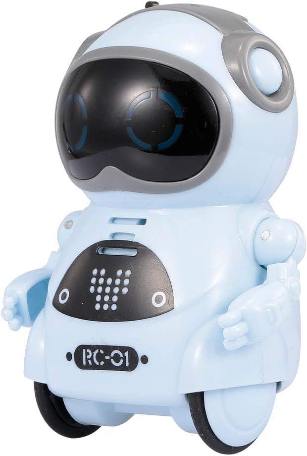 GoolRC 939A Pocket Robot Talking Interactive Dialogue Voice Recognition Record Singing Dancing Telling Story Mini Robot (Blue)