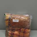 JAWO Fall Throw Blanket, Autumn Orange Plaid Fall Farmhouse Thanksgiving Cozy Bed Couch Blanket, Soft Comfy Fleece Flannel Throws Blankets Livingroom Bedroom Decor (60X90)