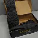 AUVYI Steel Toe Work Boots for Men - Wide Toe Lightweight Safety Boots with Breathable Mesh Upper, Slip-Resistan & Durable Shoes (12, Black)