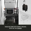 Kenneth Cole REACTION Chelsea Chevron Quilted Luggage, Black, Underseater, 17-Inch Carry On