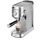 CASABREWS CM5418 Espresso Machine 20 Bar, Compact Espresso Maker with Steam Milk Frother, Stainless Steel Coffee Machine with 34oz Removable Water Tank for Cappuccino, Small Latte Machine, Silver