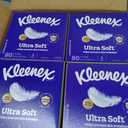 Kleenex Ultra Soft Facial Tissues, 8 Cube Boxes, 80 Tissues per Box, 3-Ply