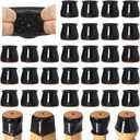 32 Pcs Chair Leg Floor Protectors for Hardwood Floors Silicone Covers to Protect Wood Tile Floors Felt Bottom Furniture Leg Caps Anti-Scratch Reduce Noise (Fit:1.3"-2")