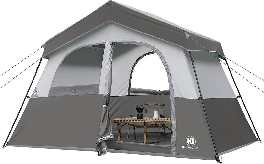 HG 6-8 Person Camping Tent Waterproof Family Cabin Tent for Camping