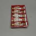 POPLAY 5PCS Nutcracker Christmas Decor, Wooden Nutcracker Hanging Ornaments Soldier for Christmas Tree Gift Shelves Table Decoration (5inch)