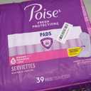 Poise Incontinence Pads for Women 5 Drop: Max Absorbency, Long Length, 39 (1 pack)