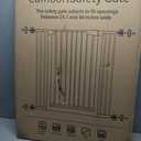 Cumbor 29.7-40.6" Baby Gate for Stairs, Baby Essential Safety Gate, Mom's Choice Awards Winner-Dog Gate for Doorways, Pressure Mounted Auto-Close Pet Gates for Dogs Indoor, Durable Child Gate, Black