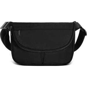 Crossbody Bags for Women with Adjustable Strap Casual Shoulder Bag Handbag Travel Work (Small, Black)
