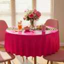 6 x Buryeah 6 Pcs Leopard Print Tablecloth 84'' Cheetah Print Table Cloth Disposable Animal Table Runner for Birthday Party Wedding Decorations Baby Shower Picnic Kitchen Decor (Pink)