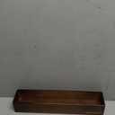 Bamboo Drawer Organizer,Kitchen Utensil Organizer Silverware Tray,Cutlery Holder, Wood Storage Box for Flatware, Makeup, Bathroom, Office Desk,15 * 3 * 2,Nut-brown