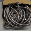 Bionic Steel 100 Ft Garden Hose with Nozzle, 304 Stainless Steel Metal Water Hose 100Ft Long, NON Expandable Flexible Rust Proof Lightweight Heavy Duty, 3/4" Crush Resistant Fittings, Non Kink,500 PSI