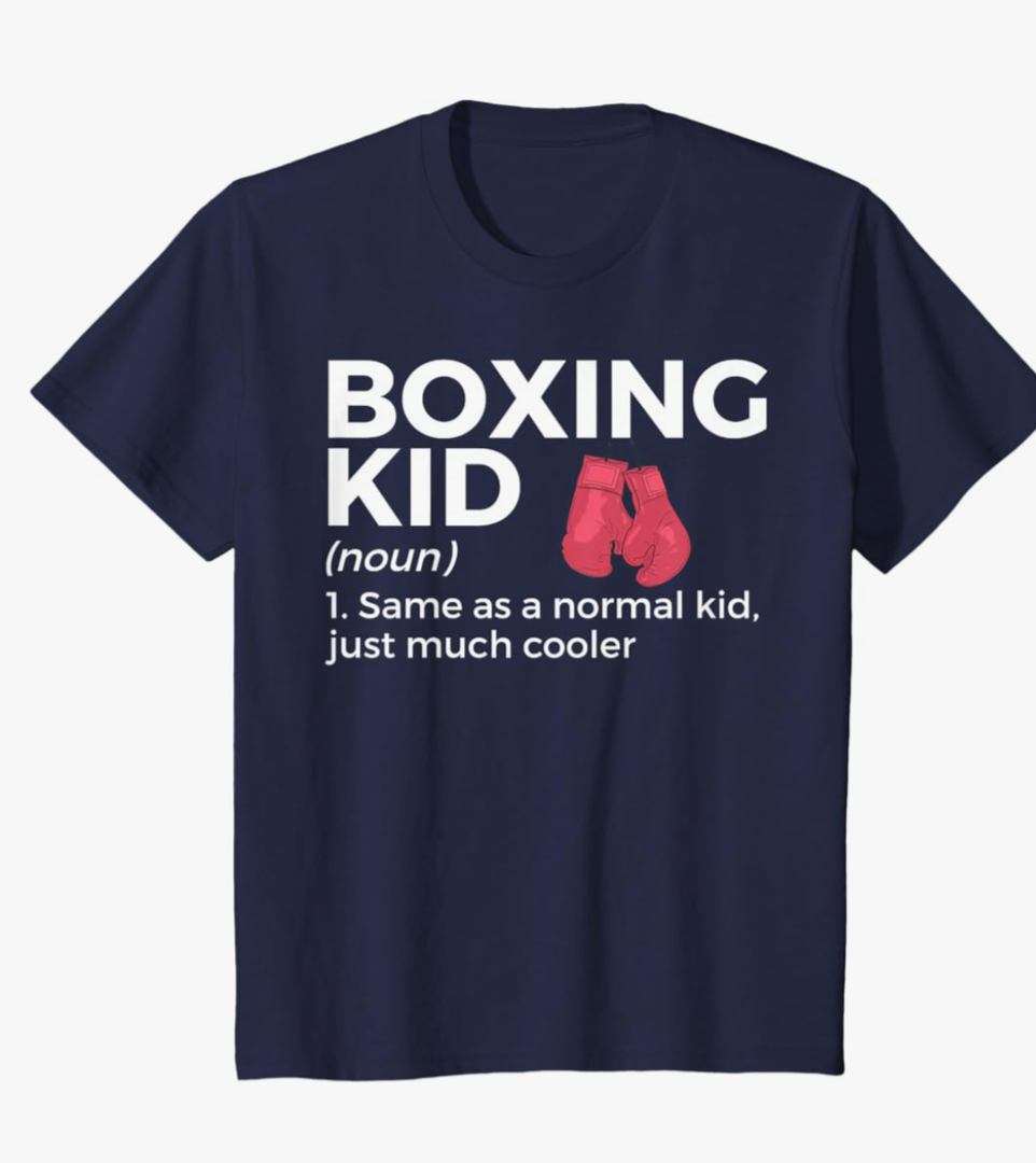Funny Boxing Kid Definition T-Shirt Size Large Youth