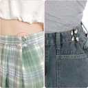 72PCS Pant Waist Tightener for Women, Jean Clips to Tighten Waist Adjustable Pants Button Tightener No Sewing Decoration Accessories Waistband Tighteners for Jeans, Skirts (12 Sets)