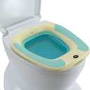 Sitz Bath, Portable Sitz Bath for Toilet Seat, Sitz Bath for Hemorrhoids, Sitz Bath for Postpartum Care, Toilet Basin for Women Men Adults, Sits Bath Soak Salts Tub, Hip Bath Bowl, Green