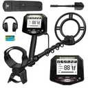 Metal Detector for Adults Professional, Waterproof Pinpoint, High Accuracy Gold and Silver Detection, Underwater and Beach Use, 10'' IP68 Coil, Bigger LCD, New Advanced DSP Chip, Black