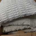 12 Pcs Extra Large Outdoor Boho Picnic Blanket 91'' x 71'' Folding Camping Table Beige White Table Runner 8 Throw Pillow with Pillow Cores Woven Cotton Yarn for Camping Garden Beach Wedding
