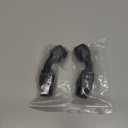 10AN PTFE One Piece Full Flow Hose End Fitting 90 Degree Swivel Only for PTFE Hose Aluminum Black 2PCS