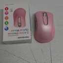 memzuoix 2.4G Wireless Mouse - Portable Optical Mouse with USB Receiver, 1200 DPI, 5 Buttons (Pink) for Laptop, PC, Desktop, MacBook